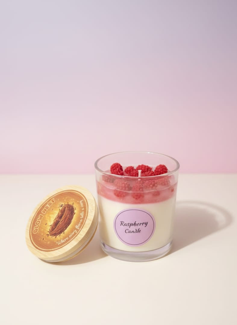 1 x 320 ml glass jar Raspberry Pi candle with smell