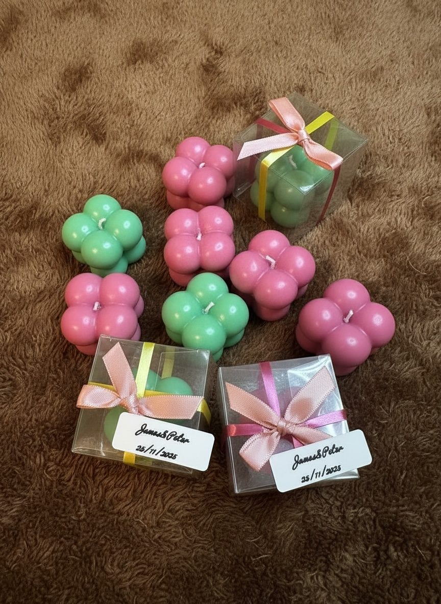 Bubbly Bloom Celebration Candles for parties or home decor | Set of 10/20/25/50/100