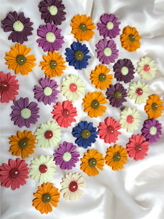 Handcrafted Floral Daisy Wax Melts - Fragrant Flower Power Soy Candle