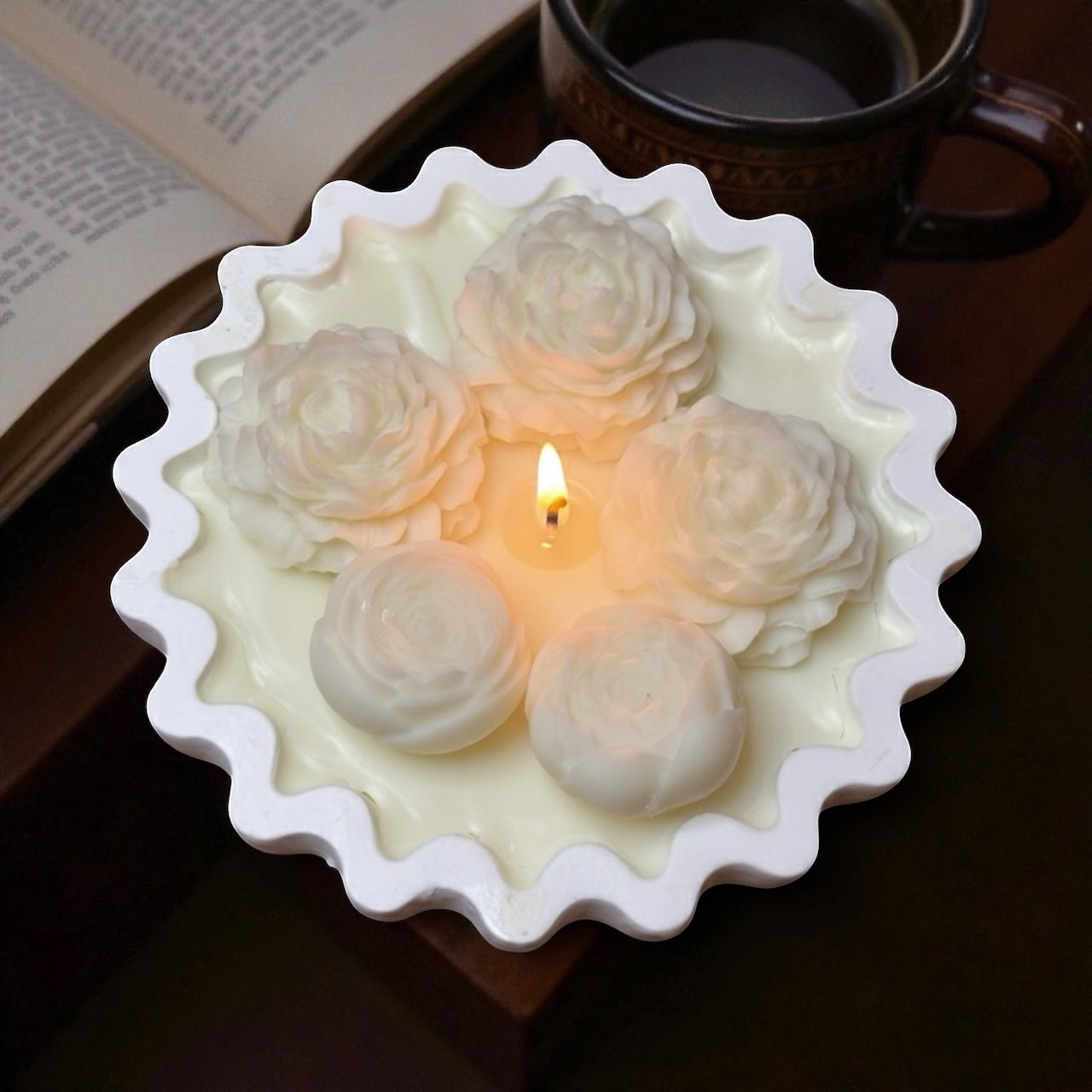 Grand Garden Centrepiece Candle - Home made Candles