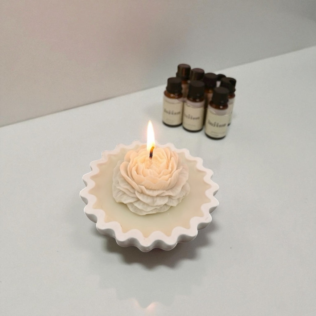 Artisan Rosebud Soy Tart- Homemade Candles