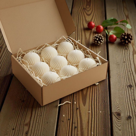 Homemade Christmas special 7cm wide candles for home/party decoration and return gifts- Starting from set of 5