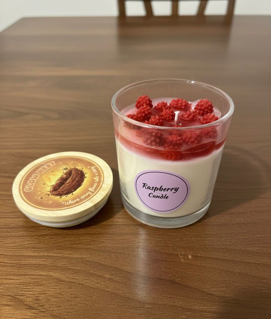 1 x 320 ml glass jar Raspberry Pi candle with smell